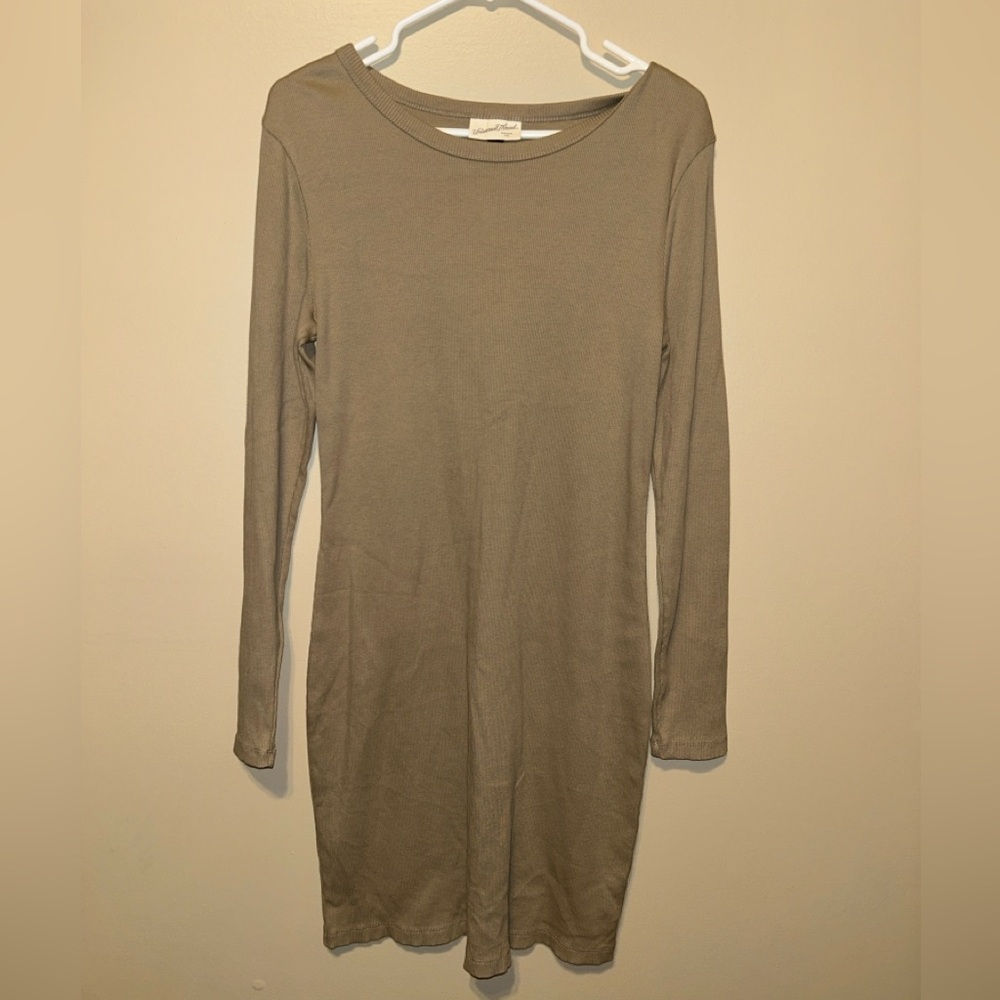 Universal Thread Khaki Long Sleeve Dress